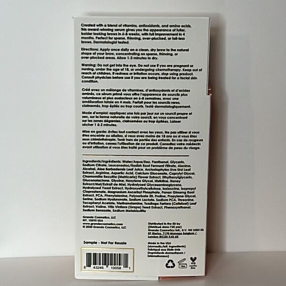 $15🌟 GrandeBROW Brow Enhancing Serum 6 Week Supply - Picture 2 of 6